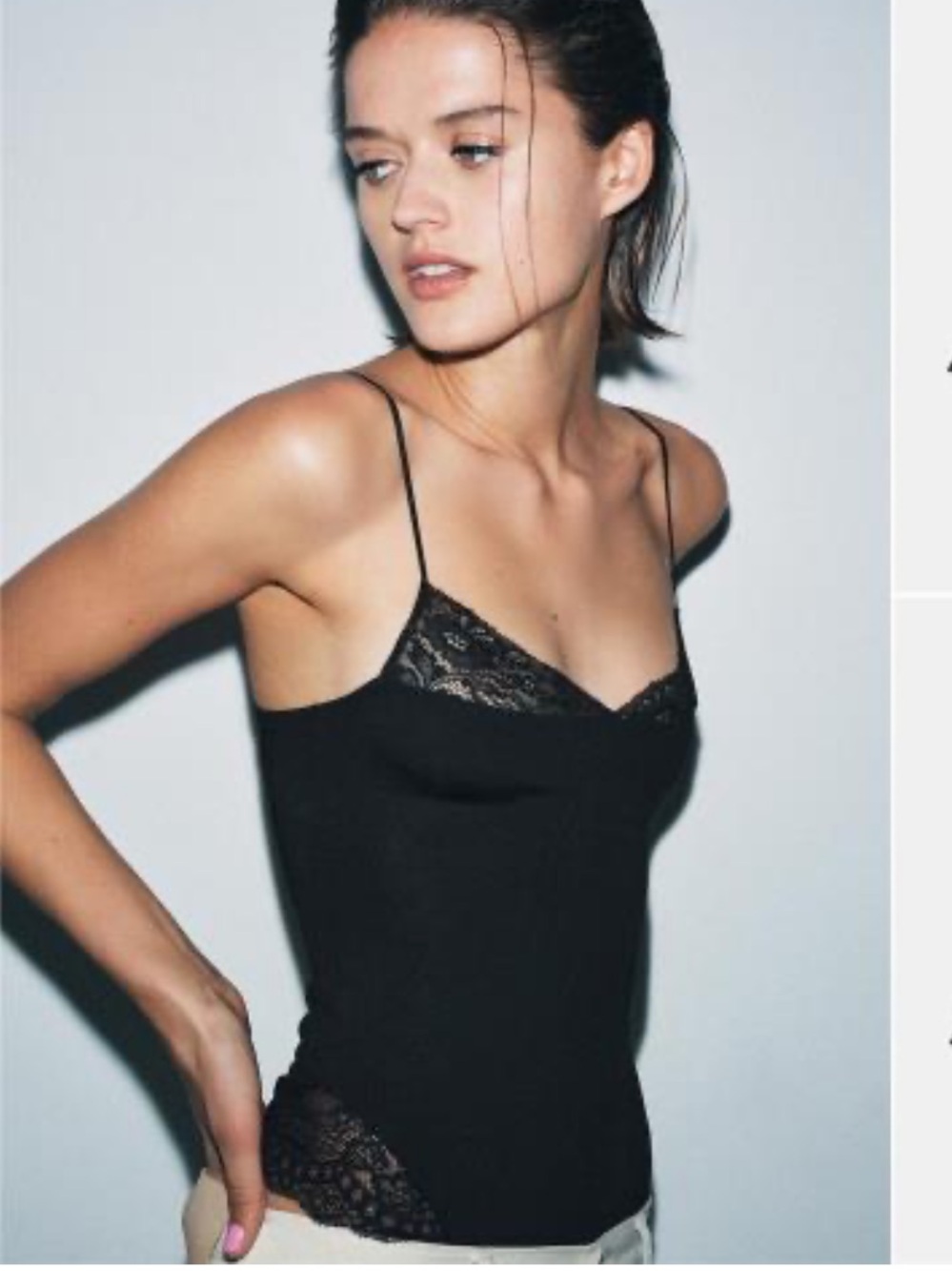 Zara polyamide lace bodysuit